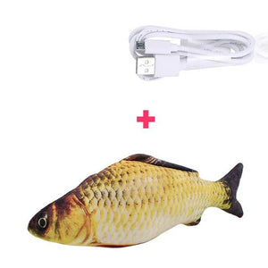 30CM Electronic Pet Cat Toy Electric USB Charging Simulation Fish Toys for Dog Cat Chewing Playing Biting Supplies Dropshiping