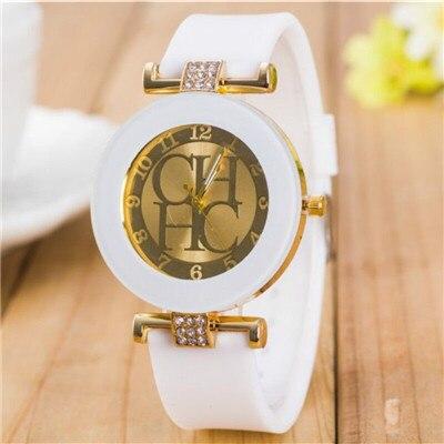 2020 Geneva new brand casual leather Quartz ladies watch. Crystal silicone watch. Relogio Feminino watch. best seller.