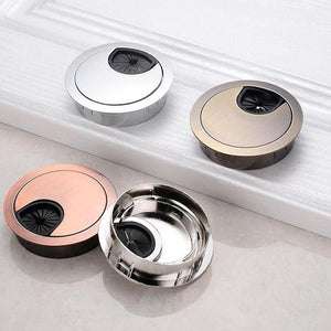 Best seller Table Wire Hole Cover Base Round 60mm Computer Desk Grommet Cable Wire Outlet Port Wire organizer Furniture Hardware