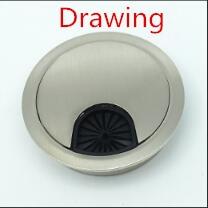 Best seller Table Wire Hole Cover Base Round 60mm Computer Desk Grommet Cable Wire Outlet Port Wire organizer Furniture Hardware